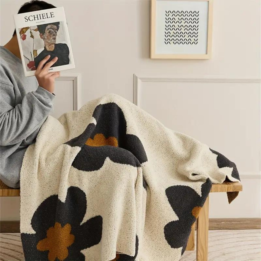 Bellora Bloom Knit Throw Blanket