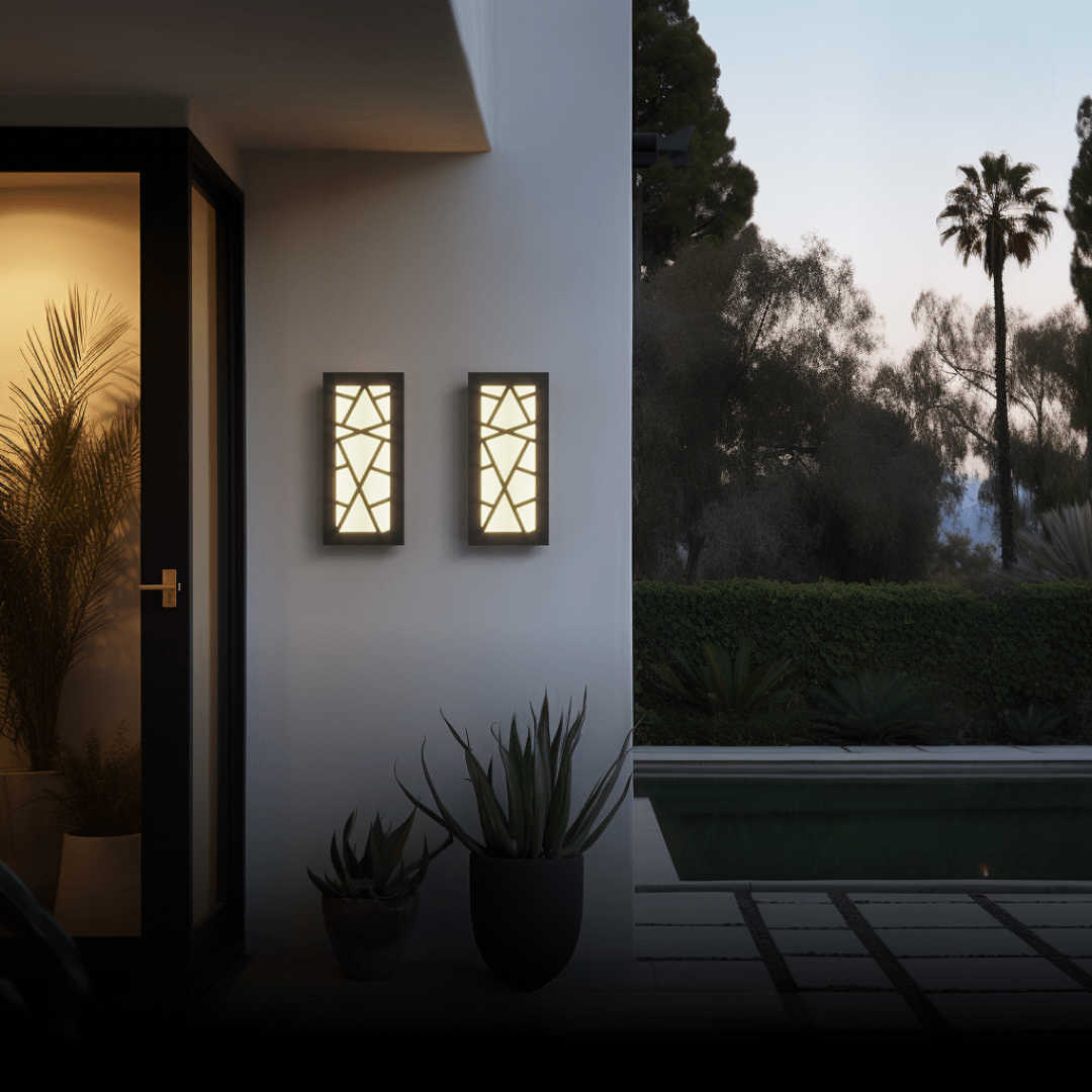 Prague IP65 Outdoor LED Wall Light Warm White