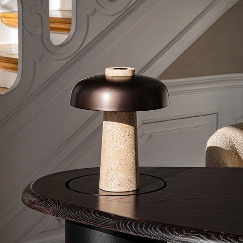 Dane Minimal Stone Table Lamp