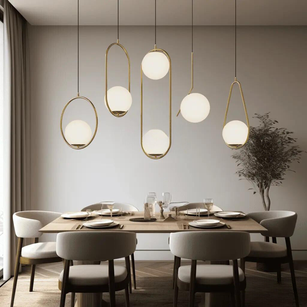 Siena LED Pendant — Nordic Chic in Gold & Glass