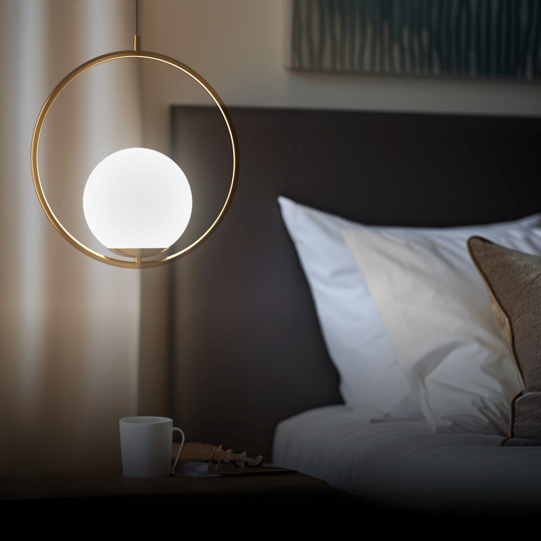 Siena LED Pendant — Nordic Chic in Gold & Glass