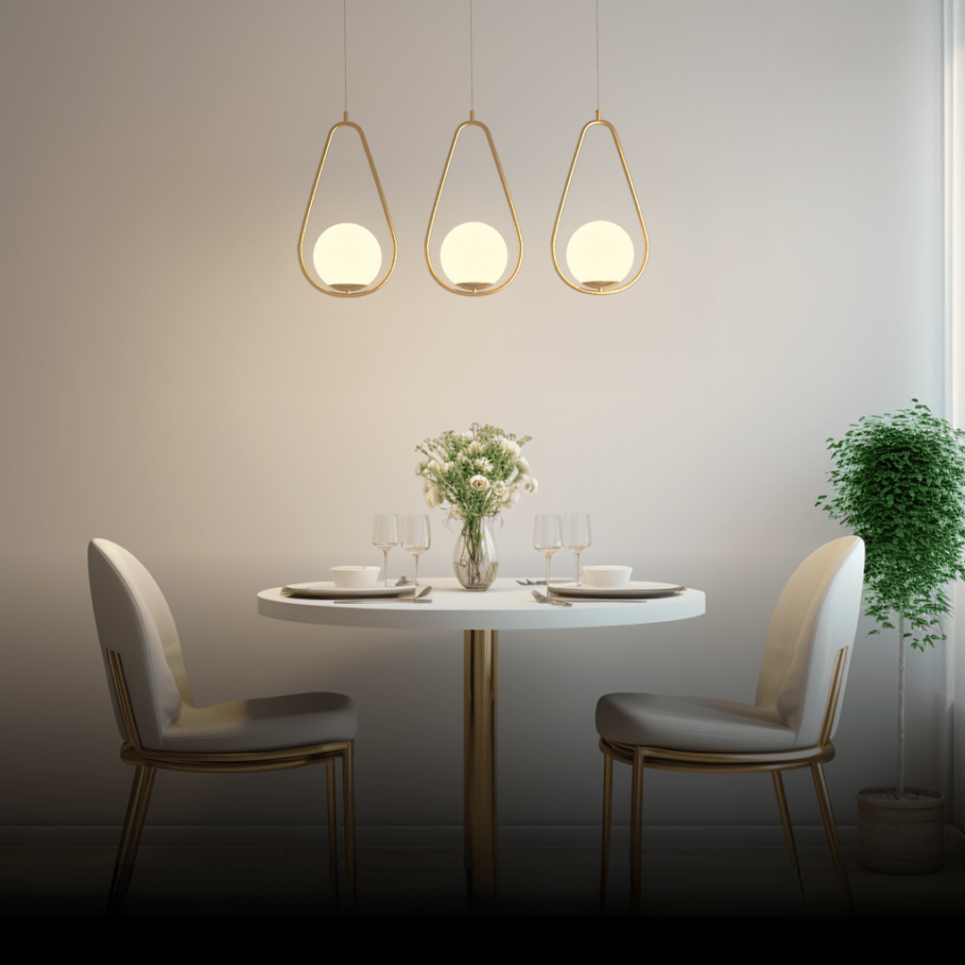 Siena LED Pendant — Nordic Chic in Gold & Glass
