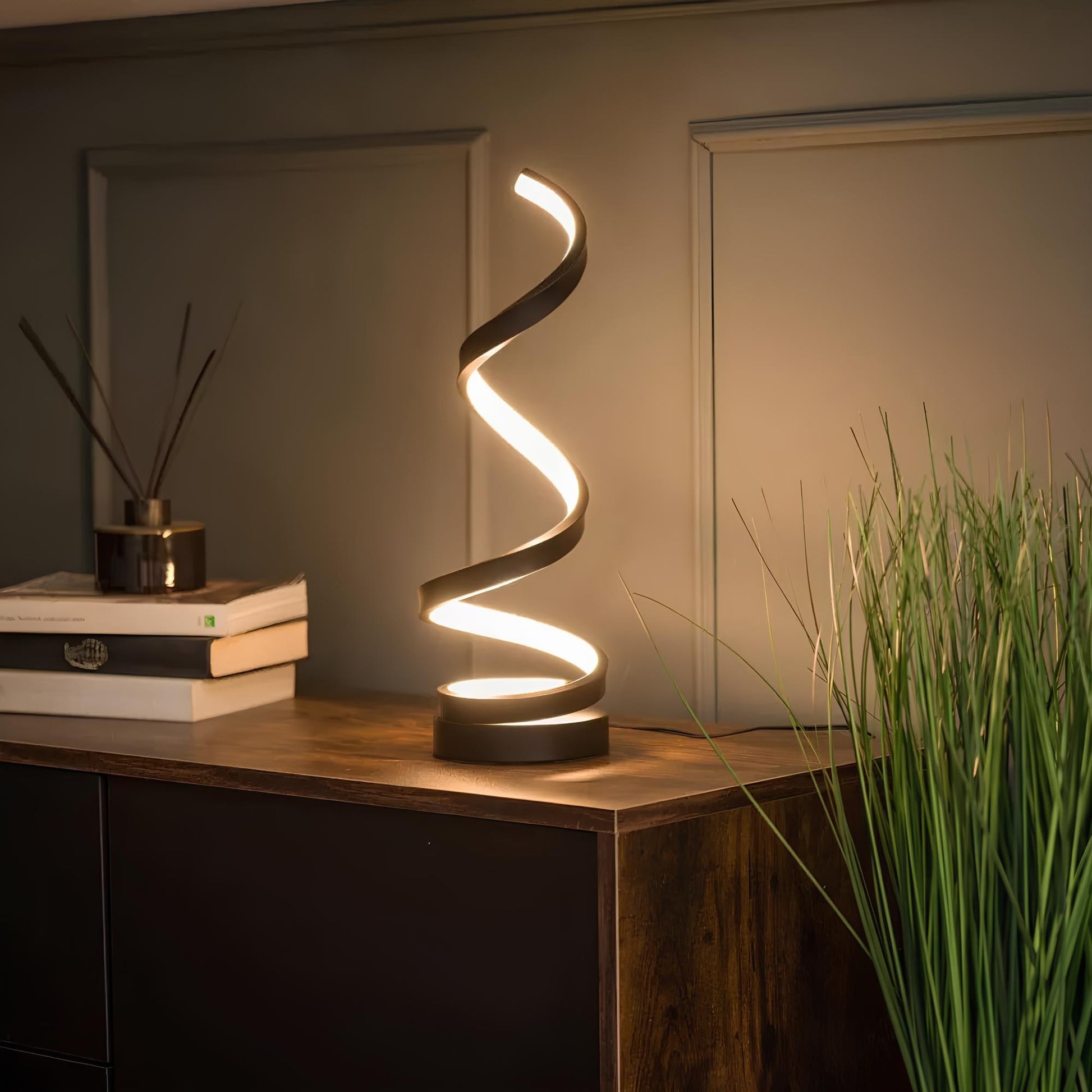 Solana Spiral LED Night Lamp Dimmable
