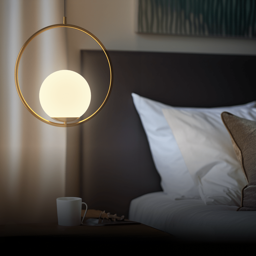 Siena LED Pendant — Nordic Chic in Gold & Glass