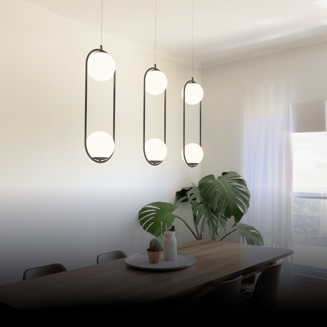 Siena LED Pendant — Nordic Chic in Gold & Glass