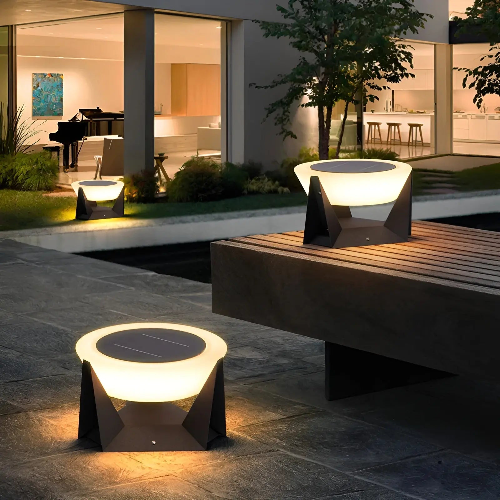 Milan Zen Solar Sundial Post Light