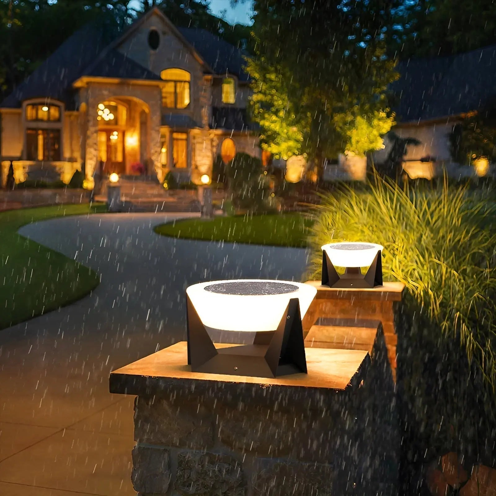 Milan Zen Solar Sundial Post Light