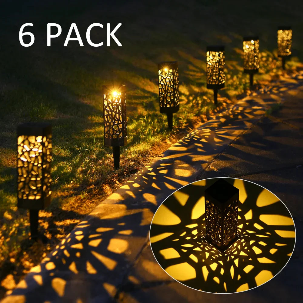 Sylonique Twilight Bloom Solar Path Lights 6 Pack
