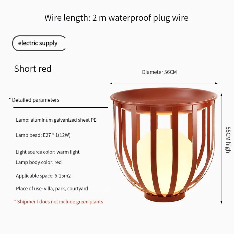 Cassia LumaPlanter LED Lighted Planter