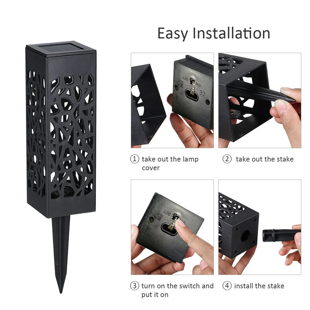 Sylonique Twilight Bloom Solar Path Lights 6 Pack
