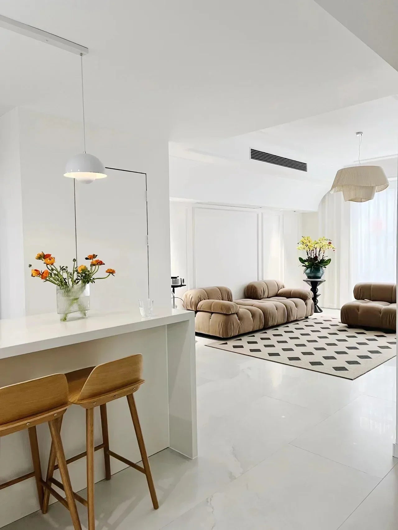 Sabrina Double-Form Ceiling Light – Slim, Modern LED Flush Mount