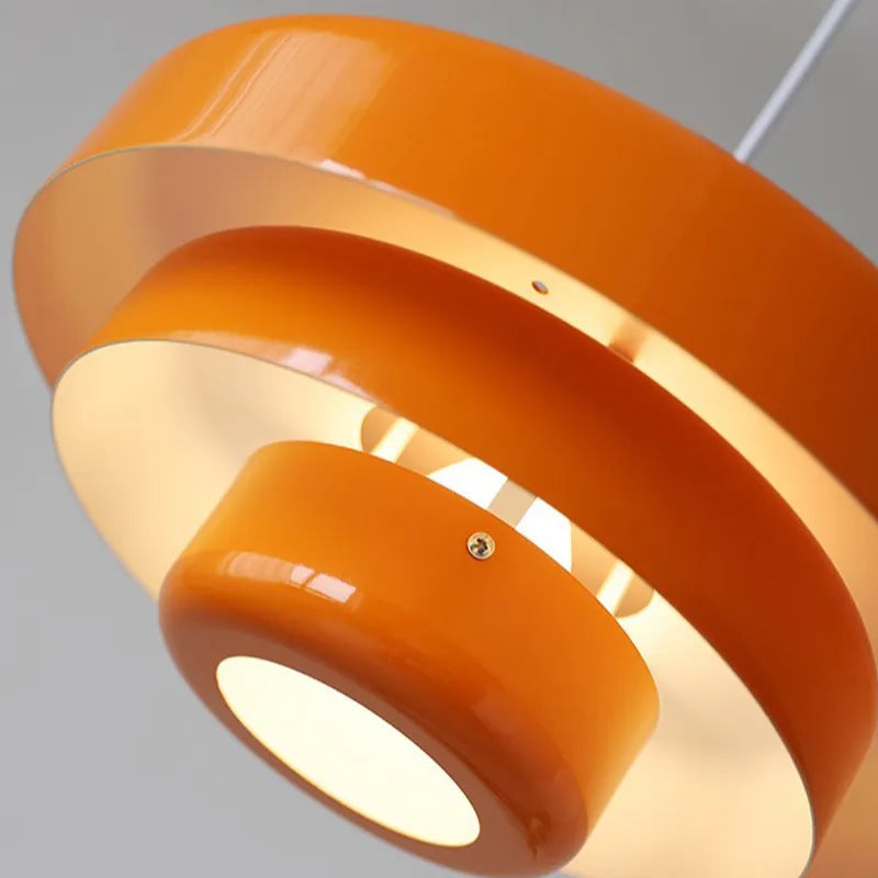 Evangeline Retro Metal Pendant – Color Pop Art-Deco Ceiling Light