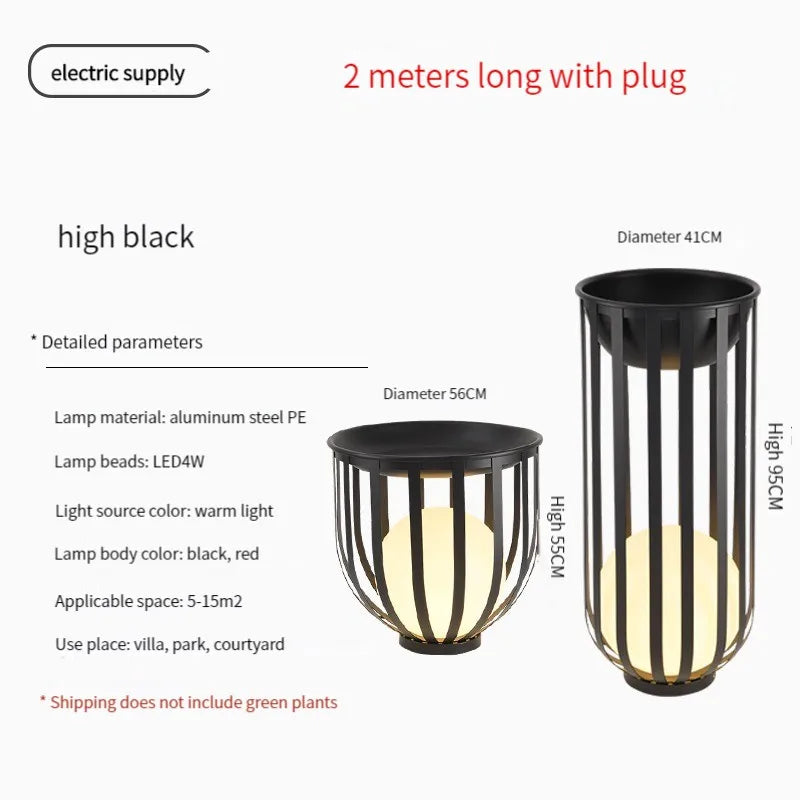 Cassia LumaPlanter LED Lighted Planter