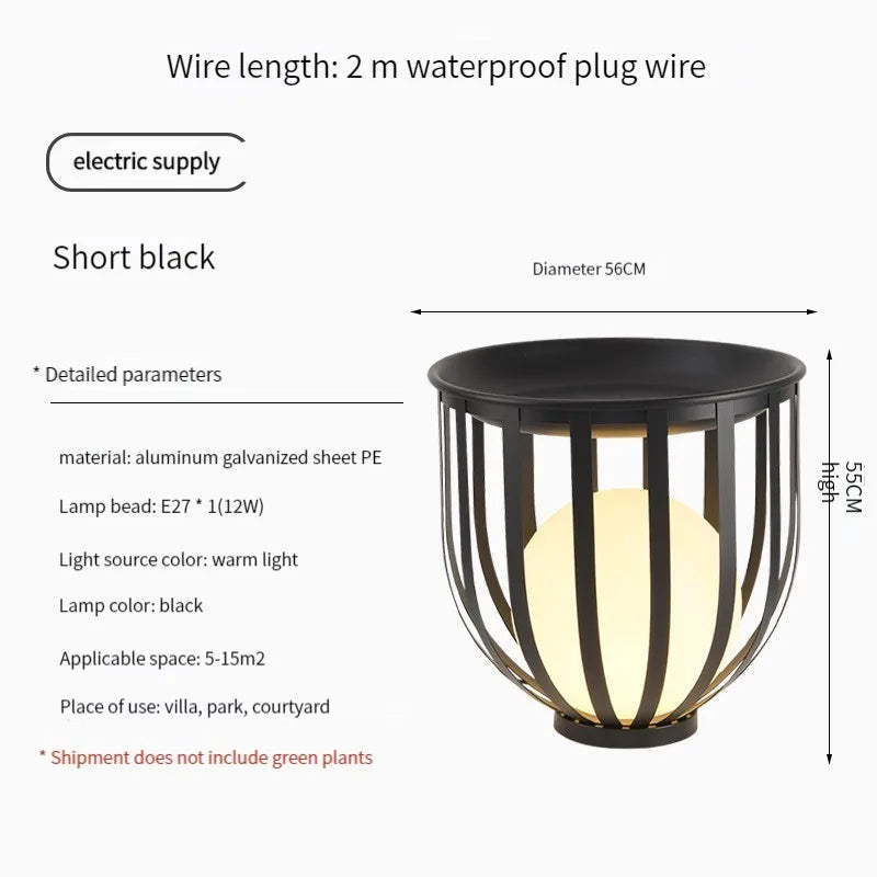 Cassia LumaPlanter LED Lighted Planter