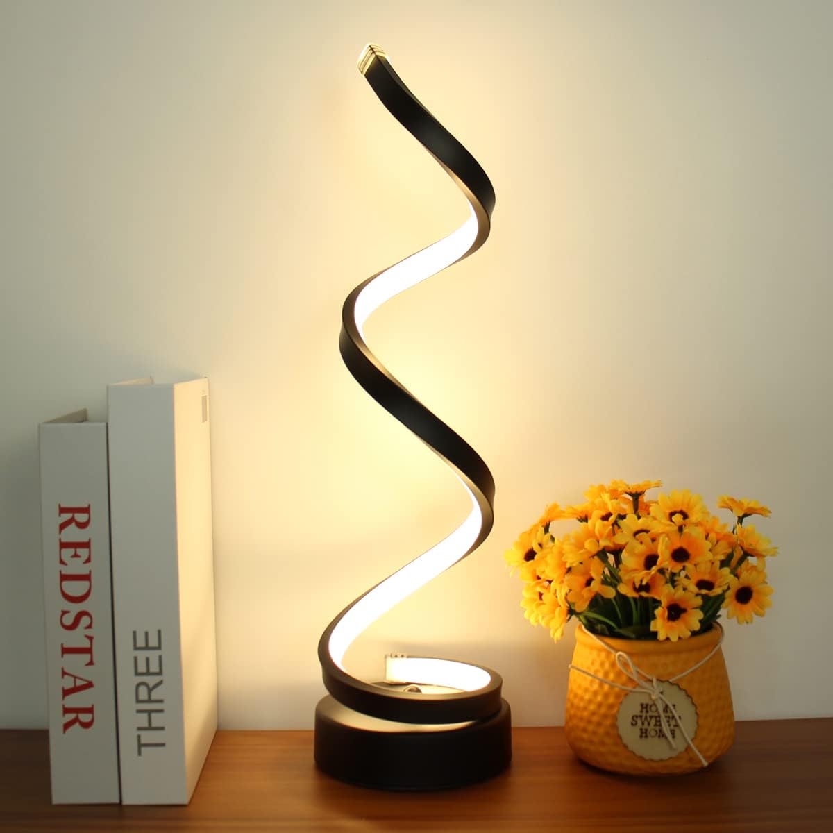 Solana Spiral LED Night Lamp Dimmable