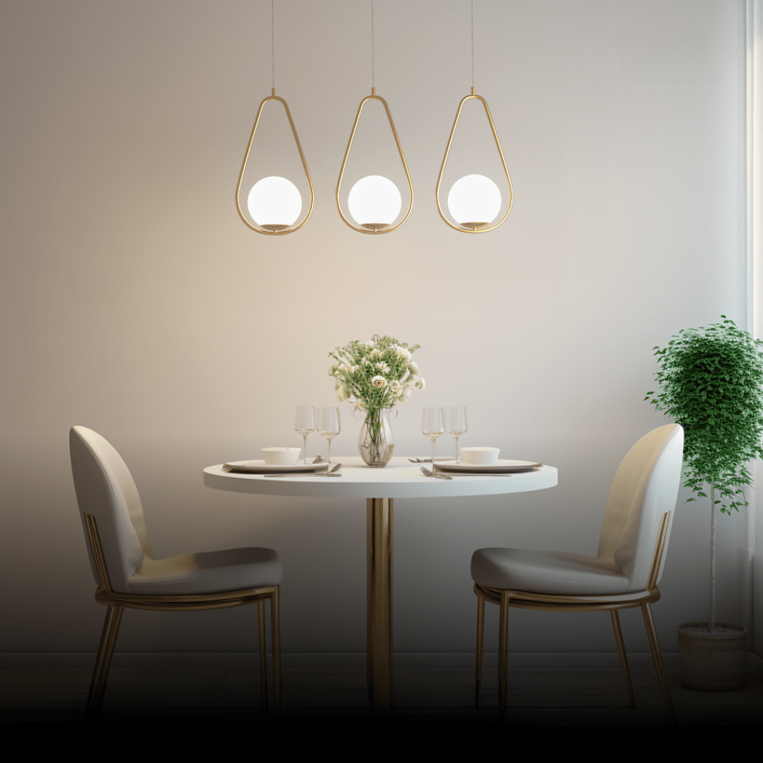 Siena LED Pendant — Nordic Chic in Gold & Glass