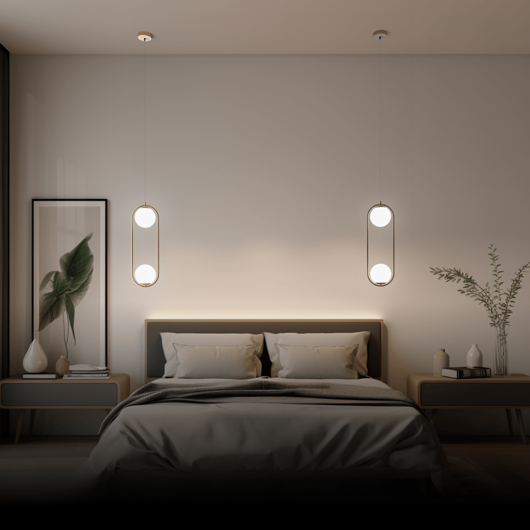Siena LED Pendant — Nordic Chic in Gold & Glass
