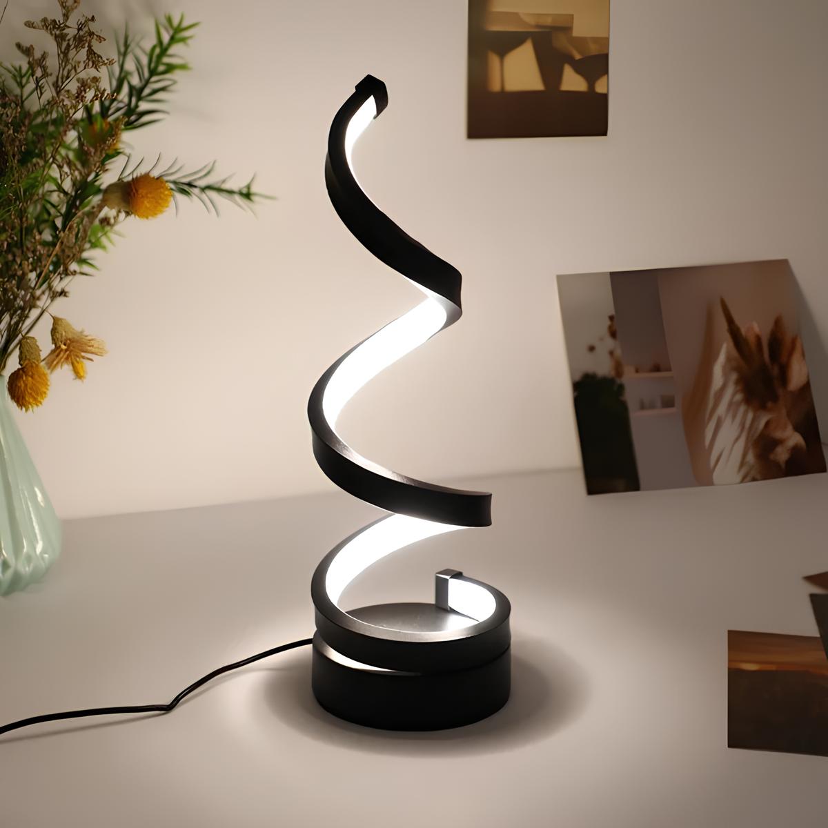 Solana Spiral LED Night Lamp Dimmable