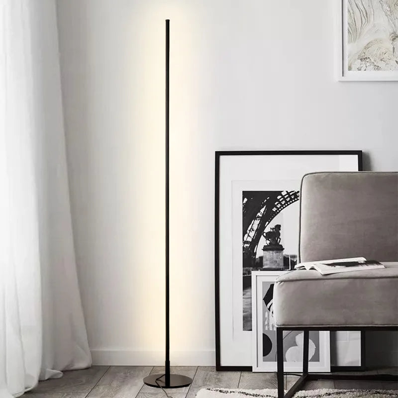 Linea Slim LED Floor Lamp Minimal Warm Light