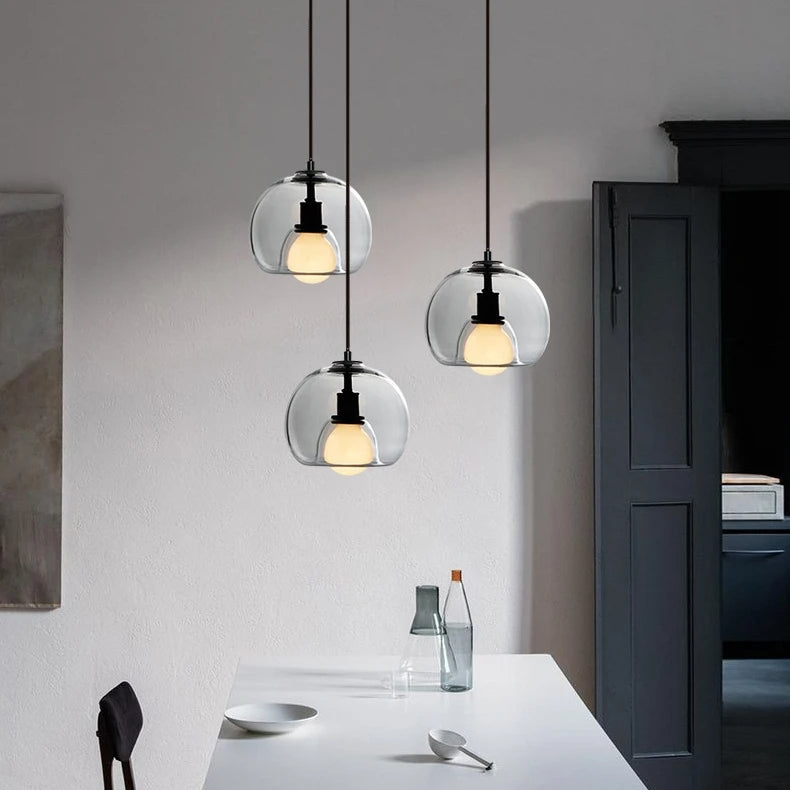 TALINN Hand-Blown Glass Pendant — Modern, Dimmable, Premium