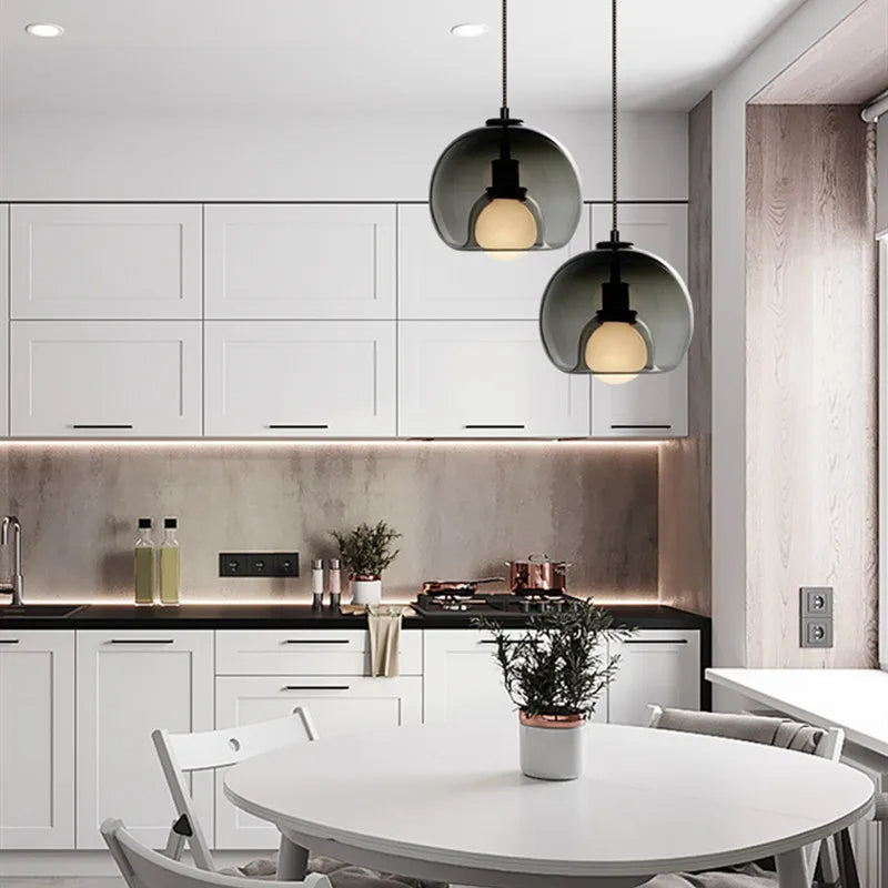 TALINN Hand-Blown Glass Pendant — Modern, Dimmable, Premium