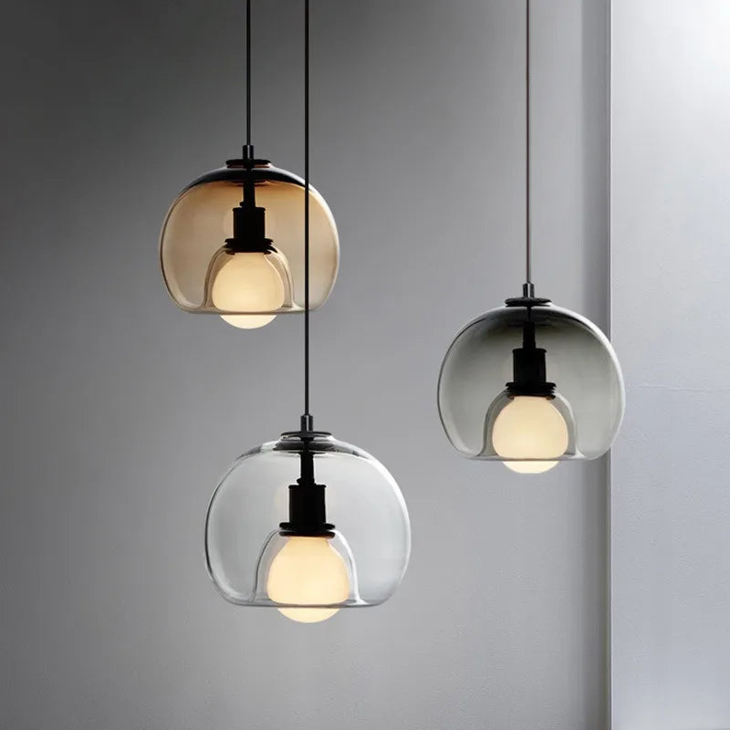 TALINN Hand-Blown Glass Pendant — Modern, Dimmable, Premium
