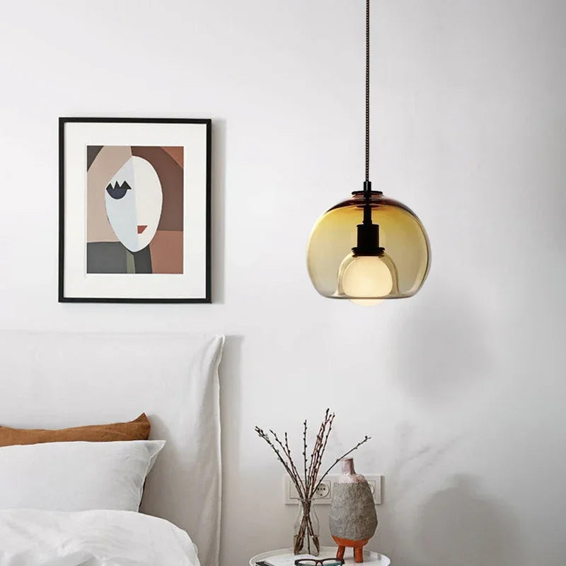 TALINN Hand-Blown Glass Pendant — Modern, Dimmable, Premium