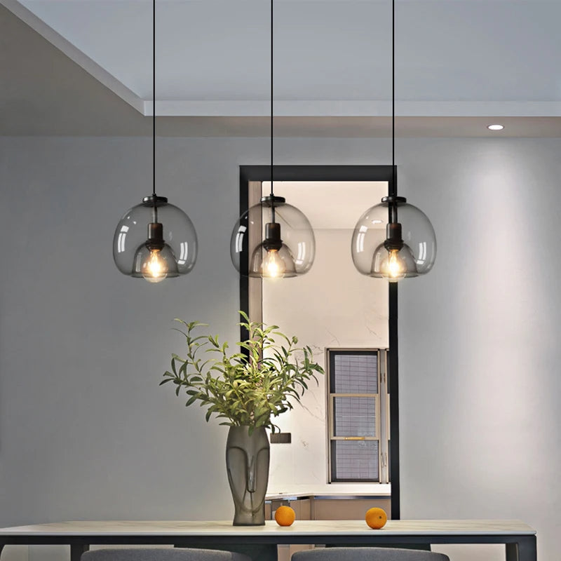 TALINN Hand-Blown Glass Pendant — Modern, Dimmable, Premium