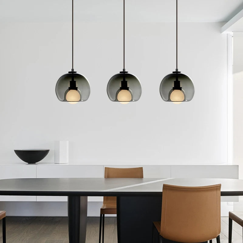 TALINN Hand-Blown Glass Pendant — Modern, Dimmable, Premium