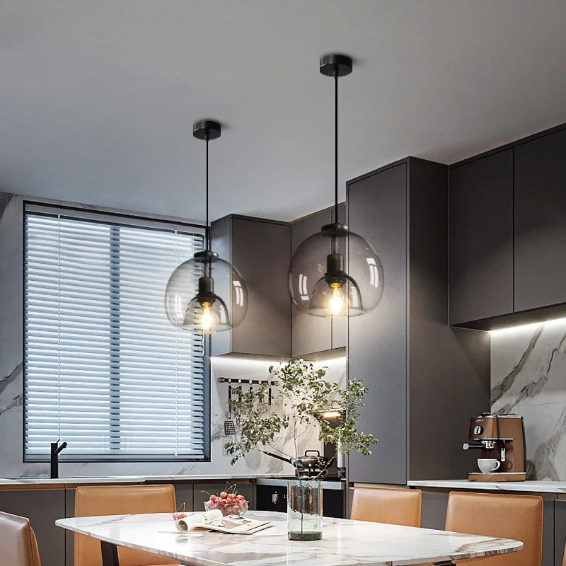 TALINN Hand-Blown Glass Pendant — Modern, Dimmable, Premium