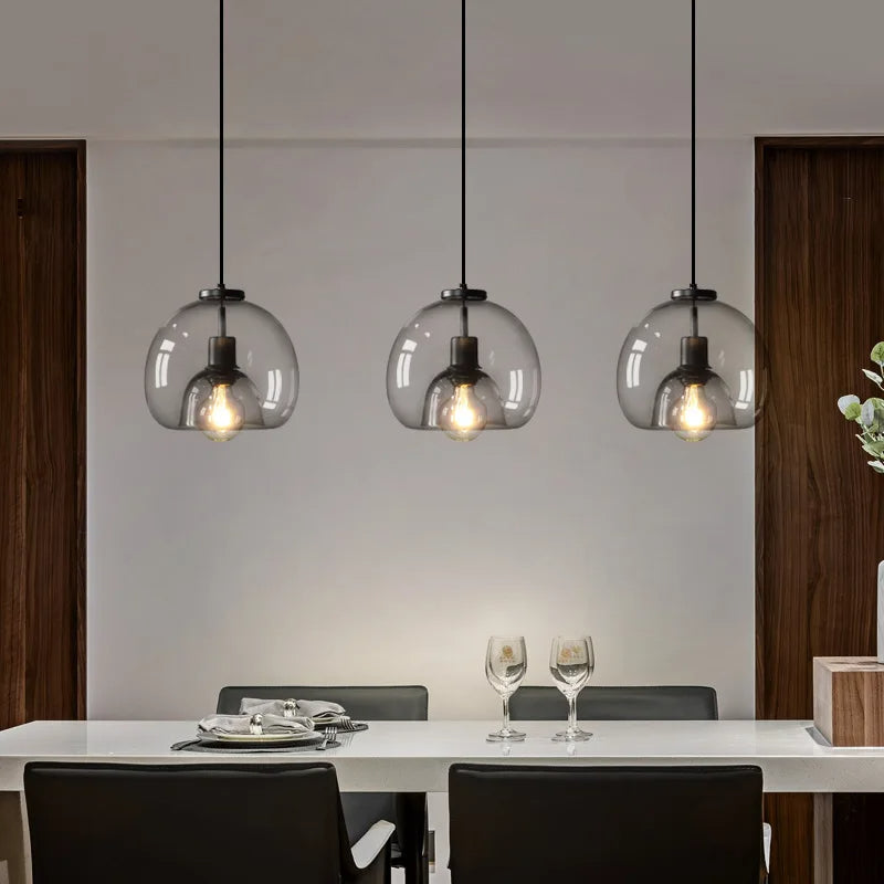TALINN Hand-Blown Glass Pendant — Modern, Dimmable, Premium