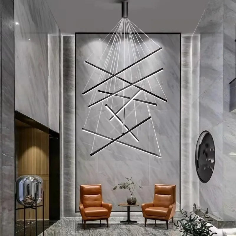 Salzburg Linear LED Chandelier – Adjustable, Dimmable Ceiling Light for Living Room, Dining Room & Kitchen Island