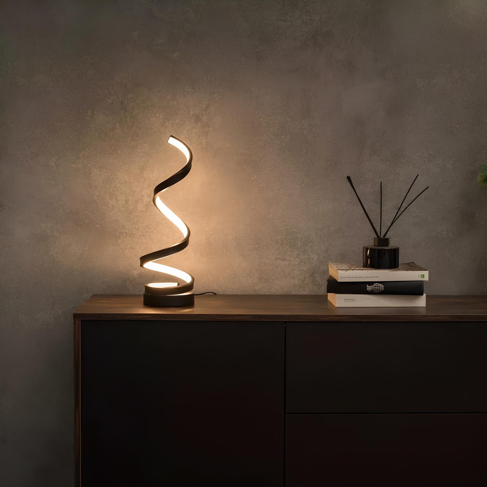 Solana Spiral LED Night Lamp Dimmable