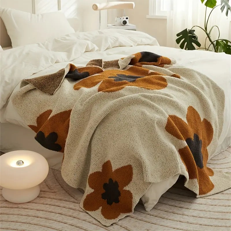 Bellora Bloom Knit Throw Blanket