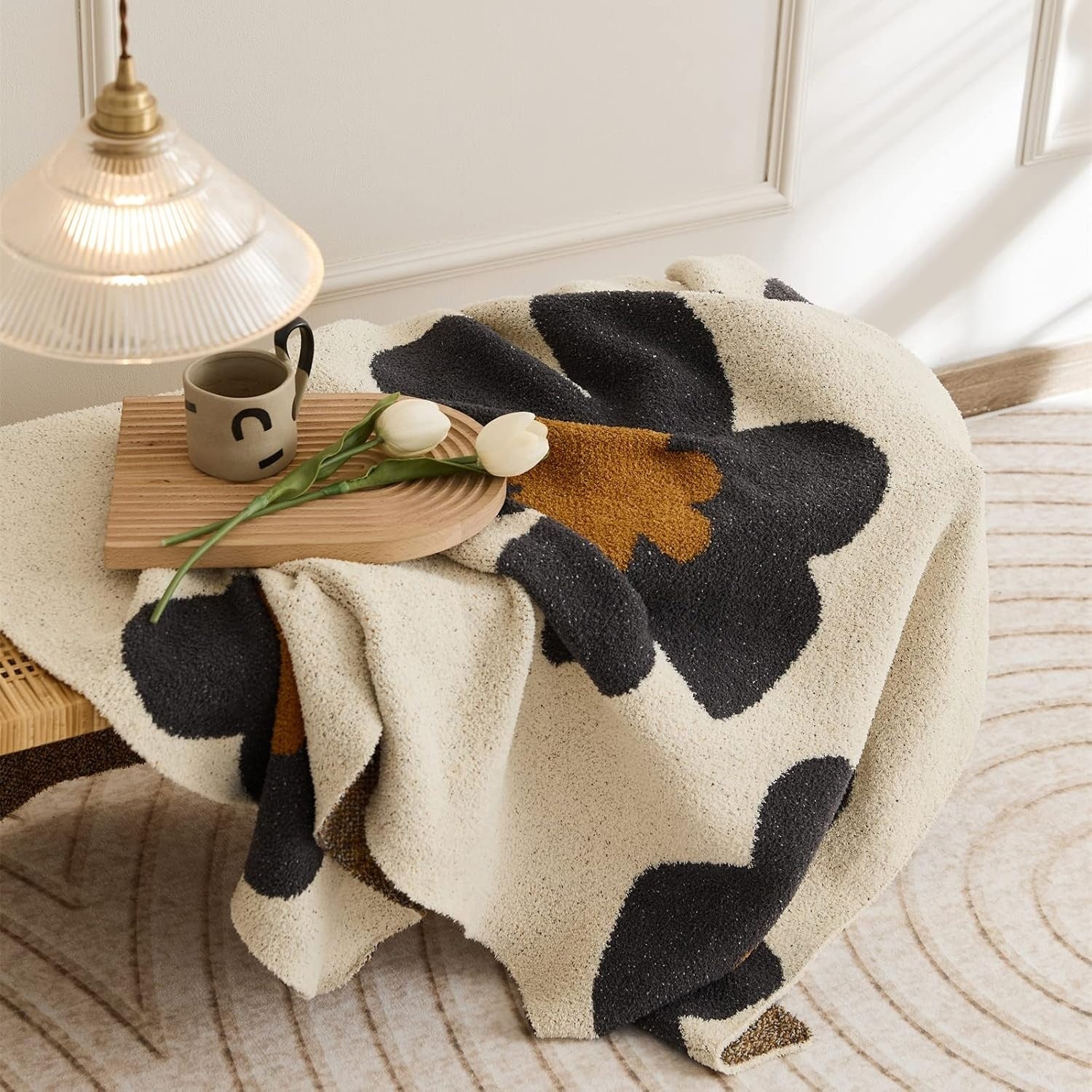 Bellora Bloom Knit Throw Blanket