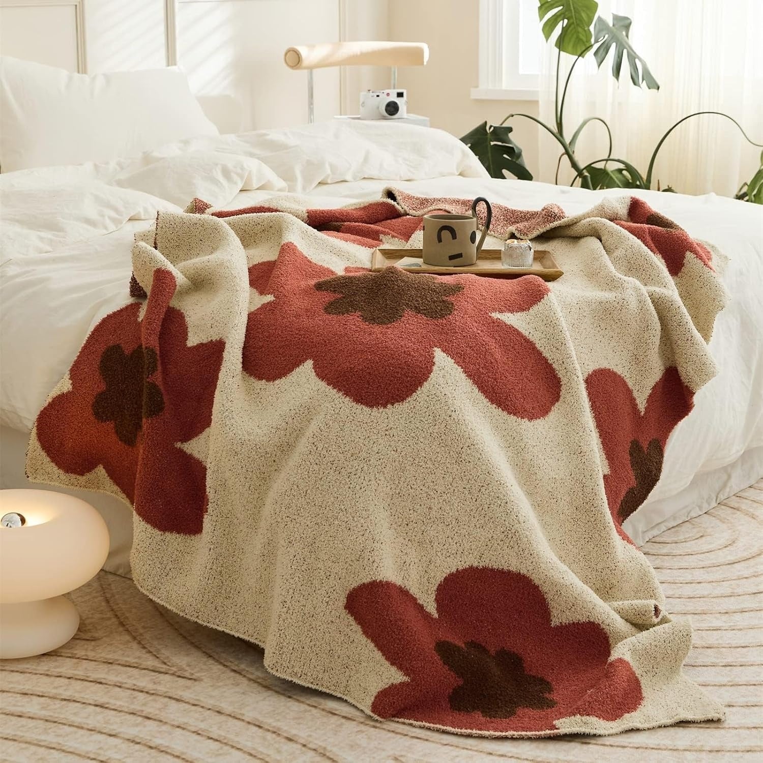 Bellora Bloom Knit Throw Blanket