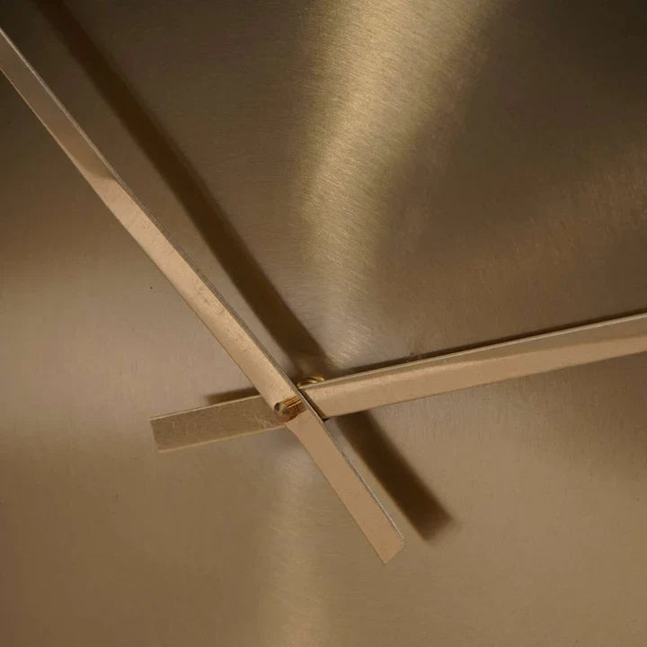 Solenne Brass & Black Clock