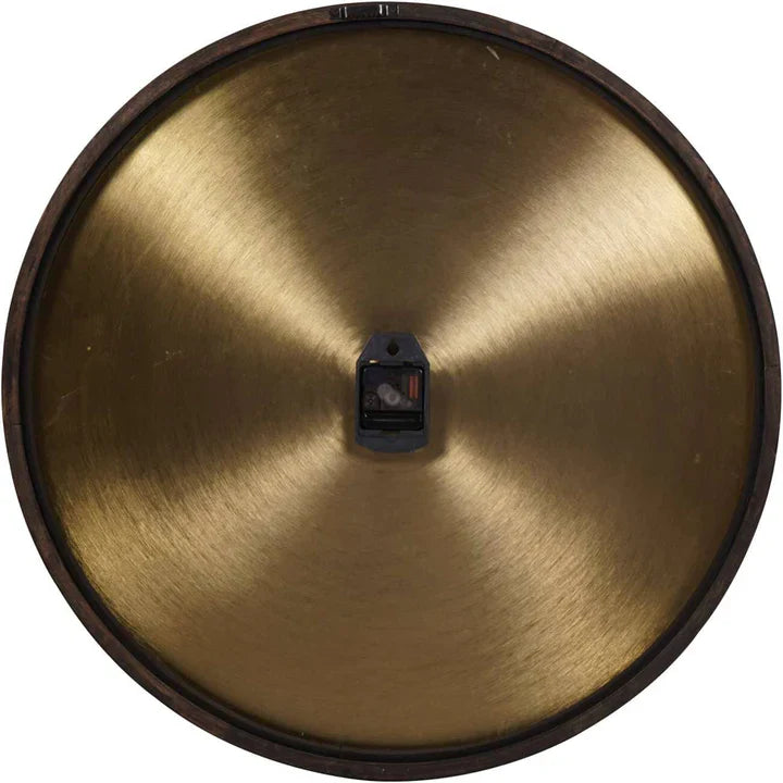 Solenne Brass & Black Clock