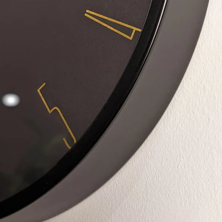 Octavia Black-Gold Wall Clock