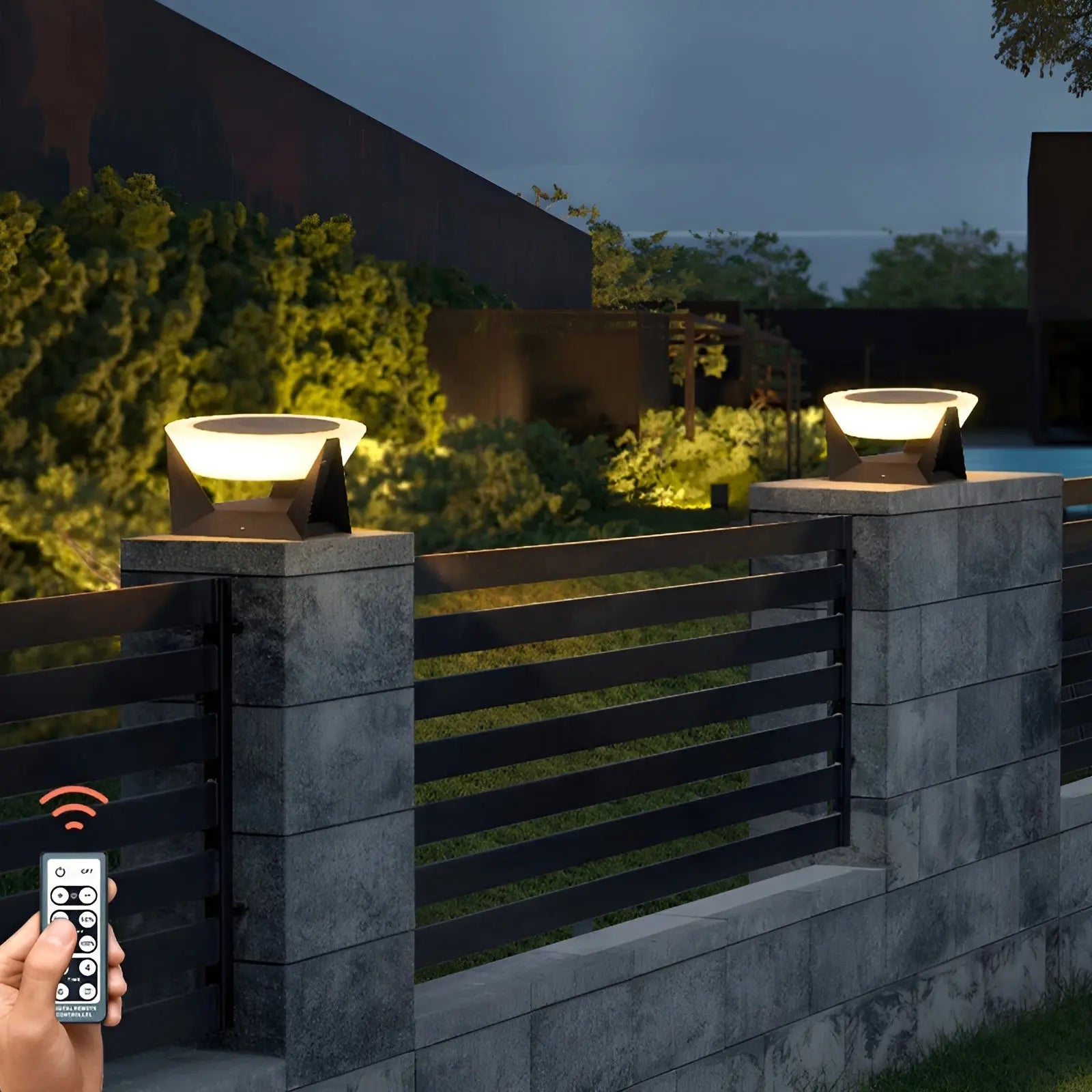 Milan Zen Solar Sundial Post Light