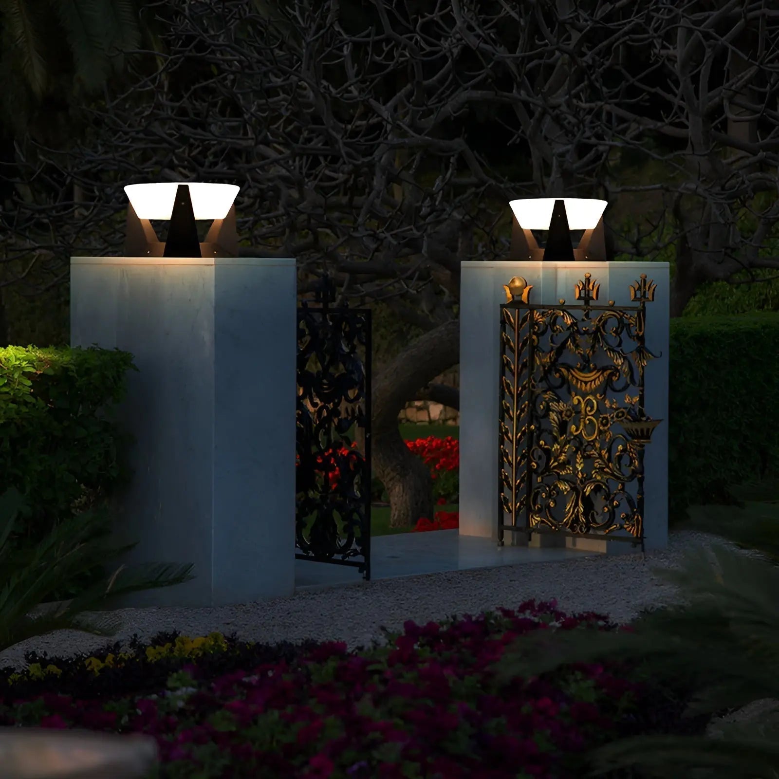 Milan Zen Solar Sundial Post Light